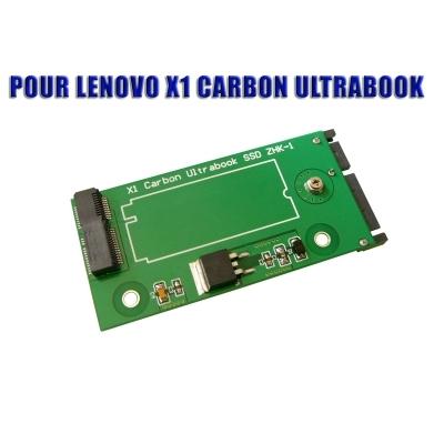 Adaptateur SSD Lenovo X1 Carbon Ultrabook vers SATA Pour SSD 20+6 broches