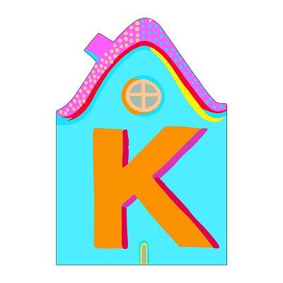 Djeco - Lettre petite maison en bois - K