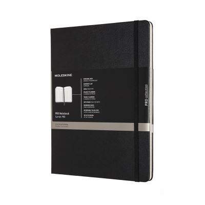 Mlsk Noir Carnet Pro Format Xl Moleskine Couverture Rigide