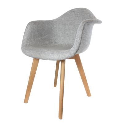 Fauteuil scandinave - Tissu - Gris