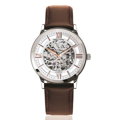 Montre PIERRE LANNIER en Cuir Marron