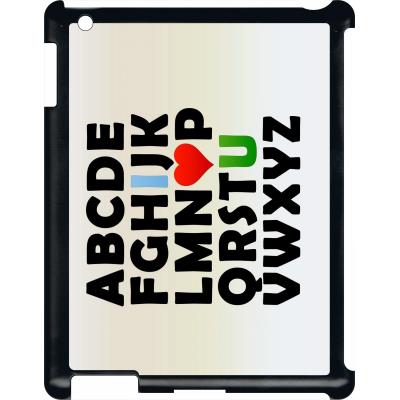 Coque pour apple ipad 3 abecedaire i love u