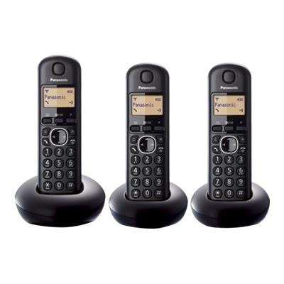 Panasonic KX-TGB213SPB - téléphone sans fil avec ID d'appelant/appel en instance + 2 combinés supplémentaires