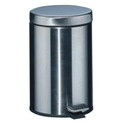 WESCO 103 014-47 POUBELLE À PÉDALE OVALE EN ACIER INOXYDABLE MAT