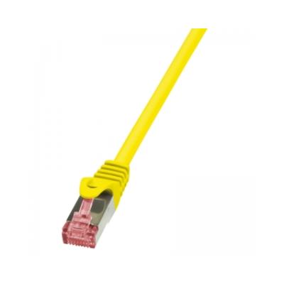 Logilink patchkabel, kat. 6, s ftp, 0,5 m, gelb cq2027s