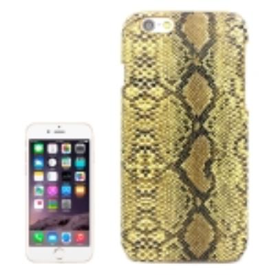 Iphone 6 : Coque Housse Plastique Peau de Serpent Jaune