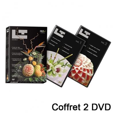 Coffret 2 DVD, 25 leçons de sculpture sur fruits et légumes
