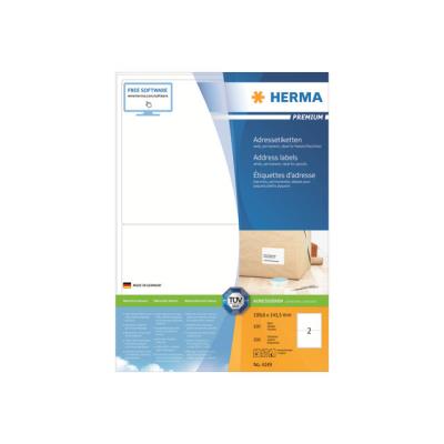 HERMA Premium - gelamineerde adresetiketten - 200 etiket(ten)