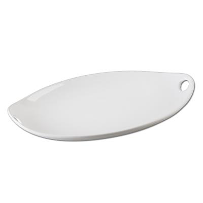 Table Passion - Plat Ovale 45X27 Blanc Artic