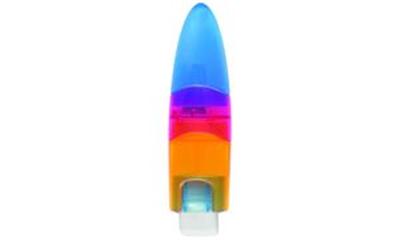 M+R - Möbius + Ruppert Boîte taille-crayons ELLIPstick swing lames en métal, avec gomme, couleurs assorties dans les couleurs de l'arc-en-ciel, le choix d'une coule