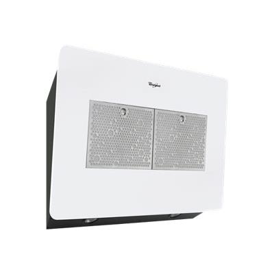 Whirlpool AKR 851 G WH - Hotte - hotte décorative - largeur : 79.2 cm - profondeur : 32.9 cm - evacuation & recyclage - blanc