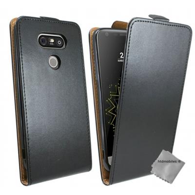 Housse etui coque pochette PU cuir fine pour LG G5 - NOIR
