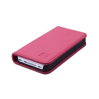 Étui cuir Apple iPhone 4 4S -Classic Wallet- par 32nd® - Rose Foncé
