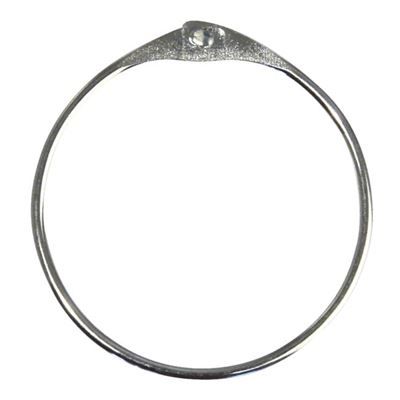 Anneaux en métal ouvrable Ø 40 mm argent (x5) - graine créative
