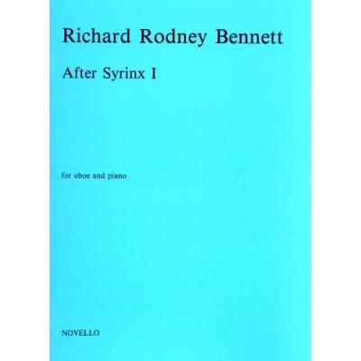Partitions classique NOVELLO RICHARD RODNEY BENNETT - AFTER SYRINX I FOR OBOE AND PIANO - OBOE Hautbois