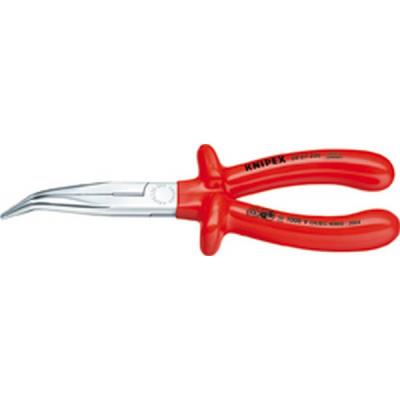 Pince bec de cigogne VDE, courbée à 40°, acier électrique au vanadium, de forme stable, tête chromée, poignées isolées par immersion, Long. : 200 mm