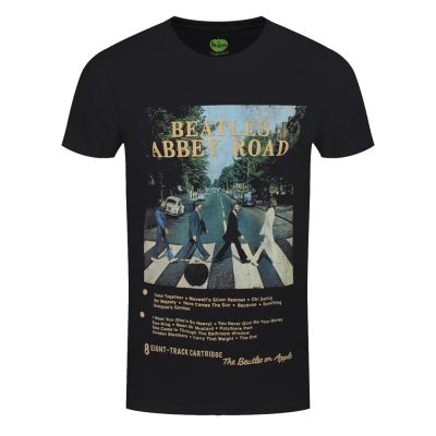 The Beatles T-Shirt Beatles Abbey Road 8 Track Homme Noir - Taille L