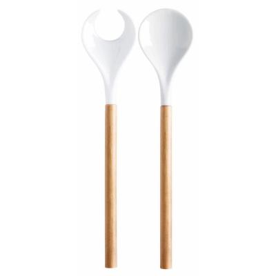 Couverts à salade porcelaine et bois Cucina Insalata - ASA selection