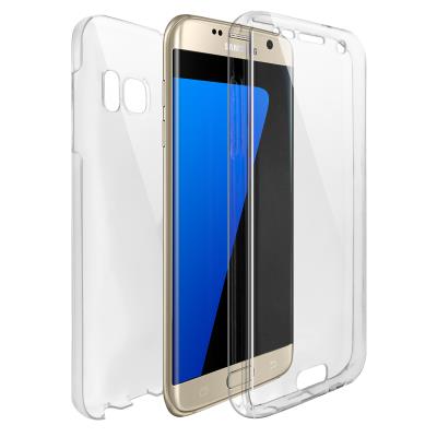 Coque Galaxy S7 Edge (G935) - Caseink Coque Samsung Galaxy S7 Edge (G935) [Protection intégral Avant Arrière TPU Gel - Defense 360°] transparente