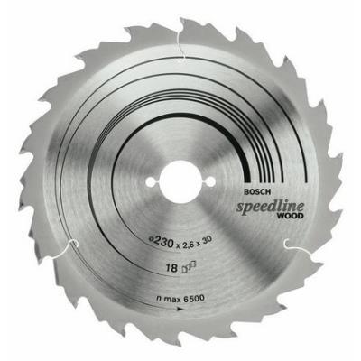 Bosch 2608640787 Accessoire Lame De Scie Circulaire Speedline Bois 160 X 20 X 2,4 Mm, 18