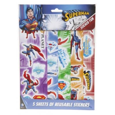 feuilles autocollantes Superman 5 pièces