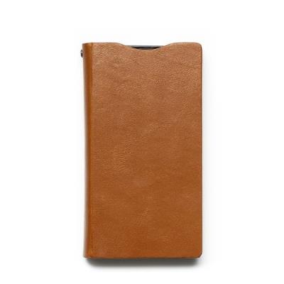 Zenus Prestige Signature Journal Etui pour Sony Xperia Z1 Compact Sand Beige