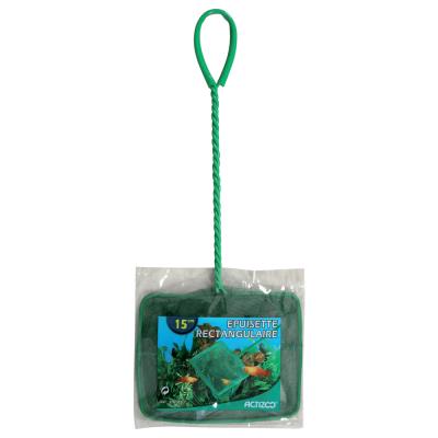 Zolux - Épuisette Verte Rectangulaire pour Aquarium - 15cm