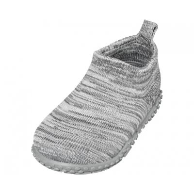 pantoufles tricotées gris junior taille 26/27