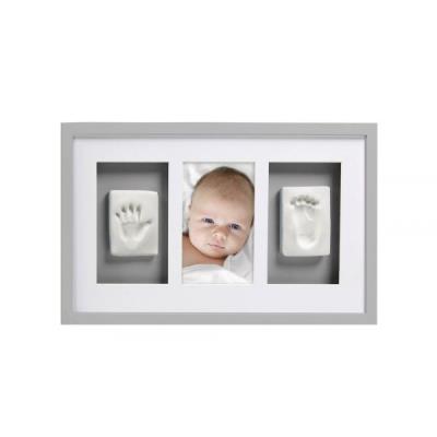Pearhead Deluxe Cadre Mural Empreinte de BÃ©bÃ©-Gris