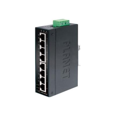 PLANET ISW-801T - switch - 8 poorten - monteerbaar op DIN-rails