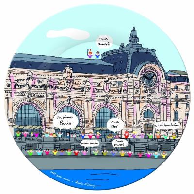 Assiette paris : musée d'orsay petit jour paris