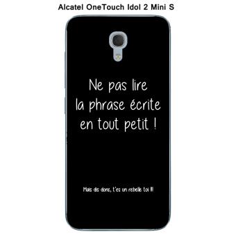 Coque Alcatel Onetouch Idol 2 Mini S Citation Blanc Fond Noir 3 Coque Et Etui Telephone Mobile Achat Prix Fnac