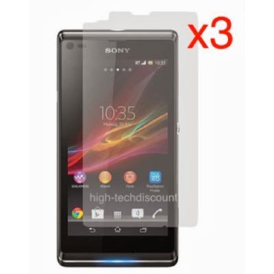 Lot de 3x films de protection protecteur ecran pour Sony Xperia L