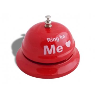 Petite sonnette rouge Ring for Me objet deco maison design insolite