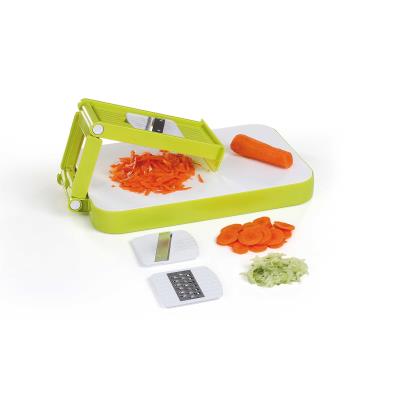 Planche à découper mandoline intégrée vert et blanc kitchen artist men281
