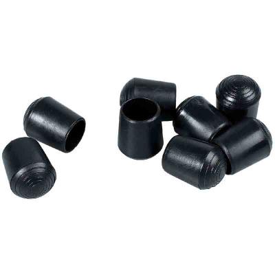 PVM - Embout de pied plastique noir Ø 22 mm- Lot de 4