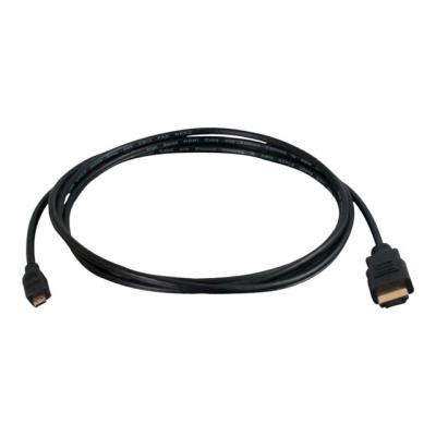 C2G Value Series High Speed with Ethernet HDMI Micro Cable - HDMI met ethernetkabel - 2 m