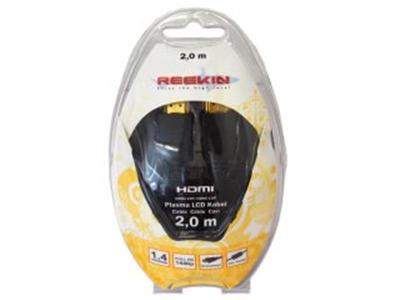 Reekin 1.4 Câble HDMI Ferrite Core FULL HD (2,0 Metre) pour TV 3D