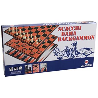 Juego - ju01017 - jeu d'échecs, jeu de dames et backgammon