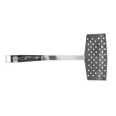 Best of bbq spatule à poisson en bois pakka/inox forgé