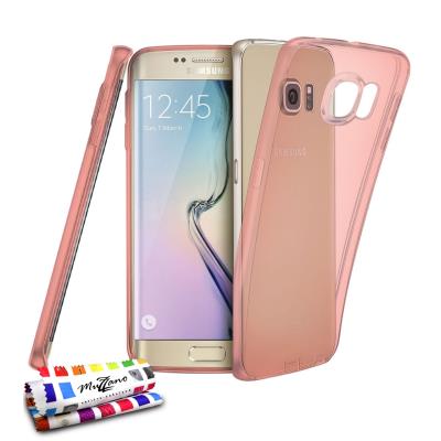 Coque Souple Ultra-Slim Aquarelle Premium Rose bonbon pour SAMSUNG GALAXY S6 EDGE