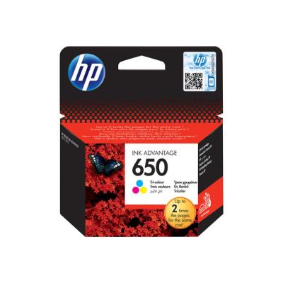 HP 650 - kleur (cyaan, magenta, geel) - origineel - Ink Advantage - inktcartridge