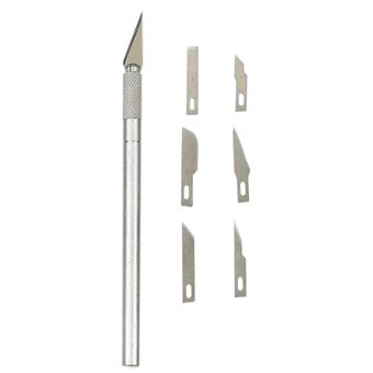 Coffret cutter scalpel de précision + 6 lames différentes - 409038