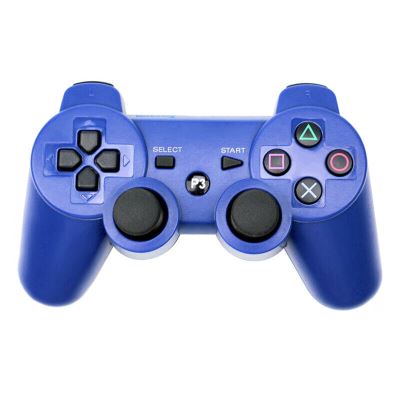  Manette PS3, Bluetooth Manette Sans Fil DualShock Pour PlayStation 3 Bleu 
