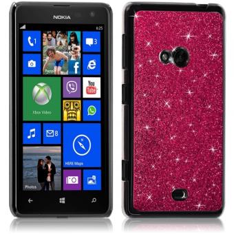Housse étui Coque pour Nokia Lumia 625 Style Paillette Couleur Rose Fushia - 1