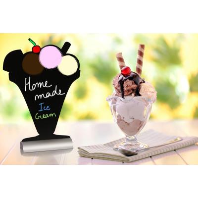 Silhouette de table en aluminium glace