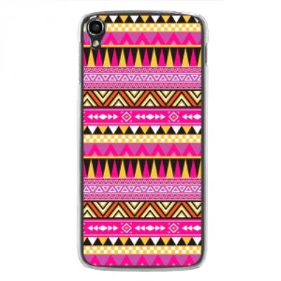 Coque rigide transparente pour Alcatel Idol-3 de 5,5 pouces impression aztèque