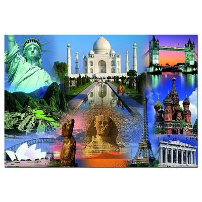 Puzzle 3000 pièces - Collage du monde