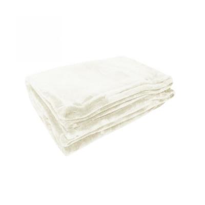 Couverture Microdoux 180x220 cm microfibre ivoire