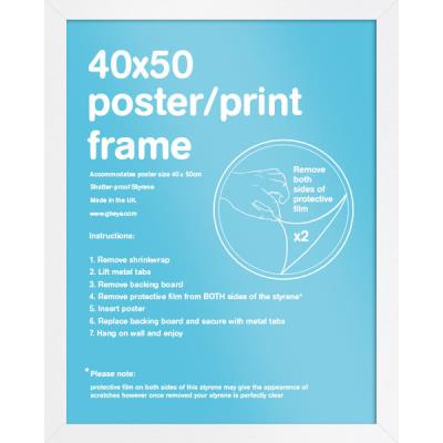 Cadre pour affiches 40x50cm - Blanc
